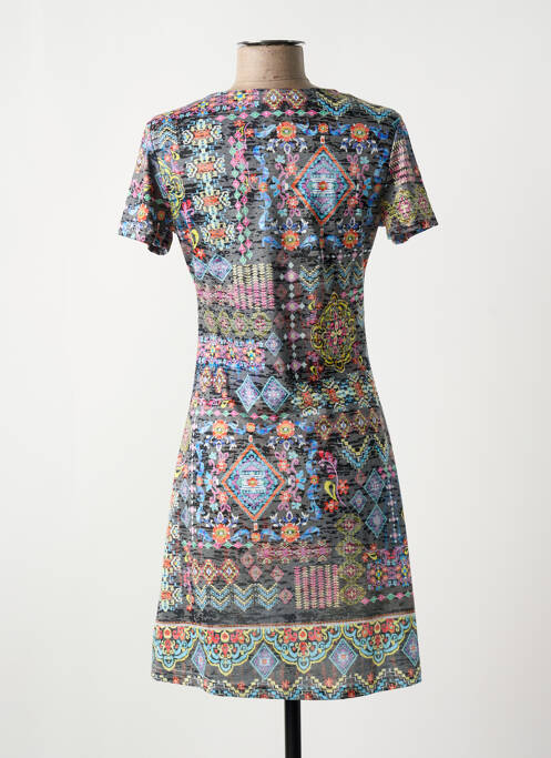 Rochie scurtă gri PEACE + LOVE femeie