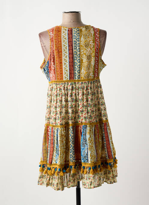 Rochie scurtă portocaliu PEACE + LOVE femeie