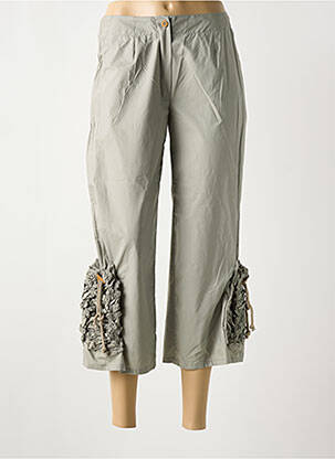 Pantalon trei sferturi gri POUSSIERE D'ETOLE femeie