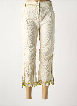 Pantalon trei sferturi bej POUSSIERE D'ETOLE femeie