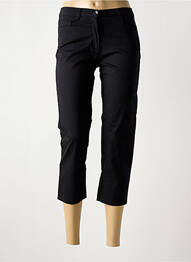 Pantalon trei sferturi elasticitate negru POUSSIERE D'ETOLE femme