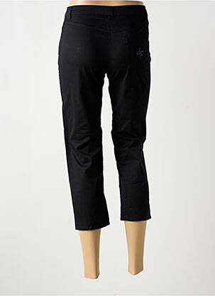 Pantalon trei sferturi elasticitate negru POUSSIERE D'ETOLE femeie
