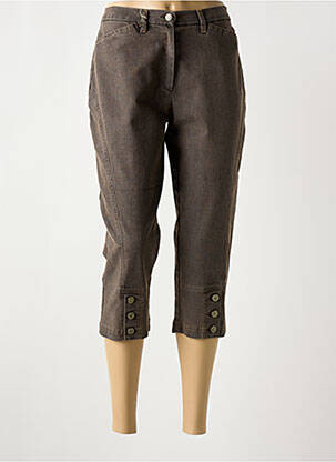 Pantalon trei sferturi maro ROSA ROSAM femeie