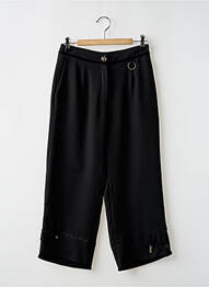 Pantalon trei sferturi croială dreaptă mărime normală negru POUSSIERE D'ETOLE femeie