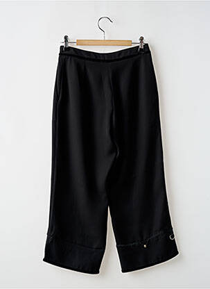 Pantalon trei sferturi croială dreaptă mărime normală negru POUSSIERE D'ETOLE femeie