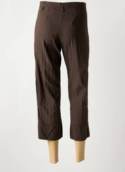 Pantalon trei sferturi maro LAUREN VIDAL femeie