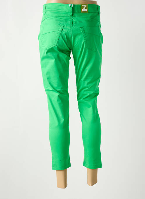 Pantalon trei sferturi verde MADEMOISELLE SANS GÊNE femeie