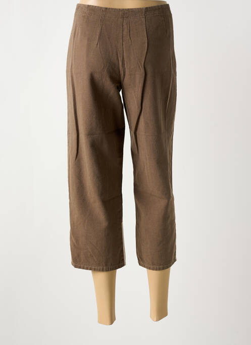 Pantalon trei sferturi maro ROSAM femeie