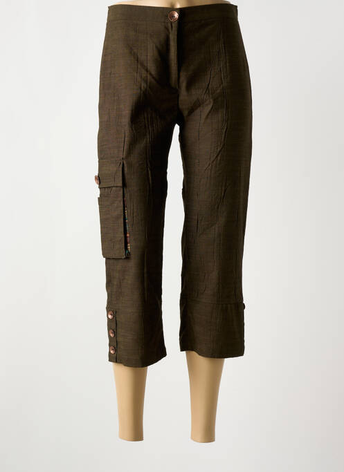 Pantalon trei sferturi verde COCO MENTHE femeie