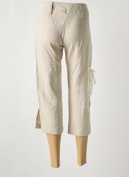 Pantalon trei sferturi bej COCO MENTHE femeie