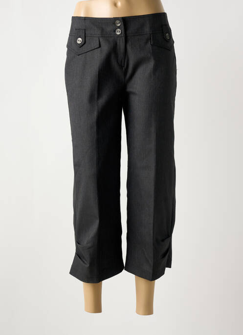 Pantalon trei sferturi negru 3322 femeie