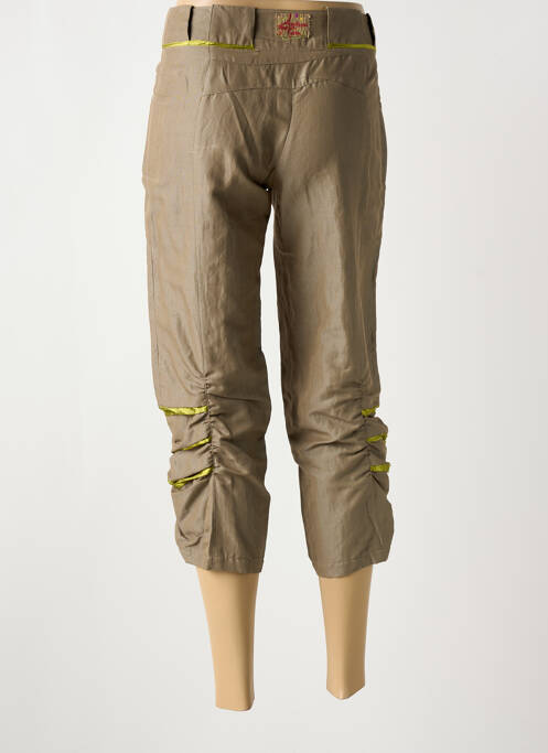 Pantalon trei sferturi verde AVENTURES DES TOILES femeie