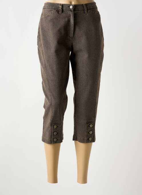 Pantalon trei sferturi maro ROSA ROSAM femeie