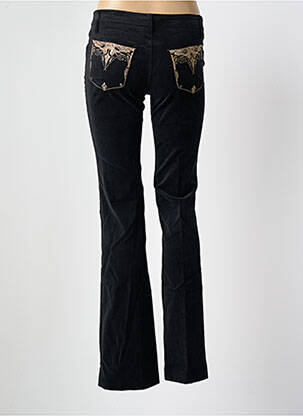 Pantalon evazat elasticitate talie joasă negru VERTIGO femeie