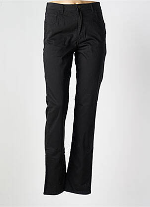 Pantalon slim țesătură poplin mărime normală negru IMPAQT femeie