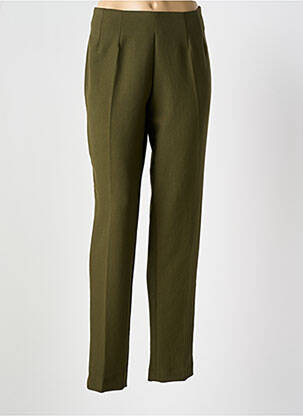 Pantalon slim elasticitate talie înaltă verde COCO MENTHE femeie