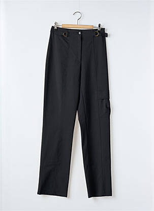 Pantalon cargo croială dreaptă talie înaltă negru ROSA ROSAM femeie
