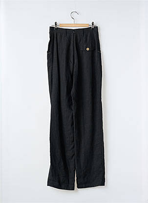 Pantalon drept talie cu cleme talie înaltă negru ROSA ROSAM femeie