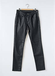 Pantalon slim țesătură acoperită mărime normală negru IMPAQT femme
