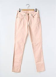 Pantalon slim țesătură poplin mărime normală roz IMPAQT femme