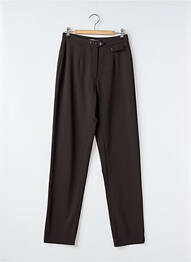 Pantalon slim elasticitate talie înaltă maro ROSA ROSAM femme