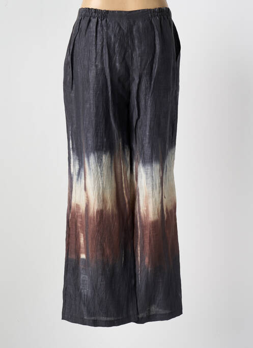 Pantalon larg gri LAUREN VIDAL femeie