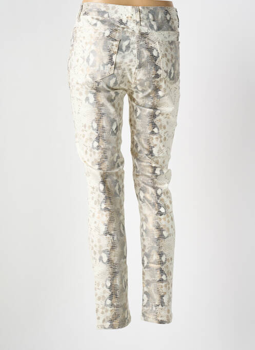 Pantalon slim bej LAUREN VIDAL femeie