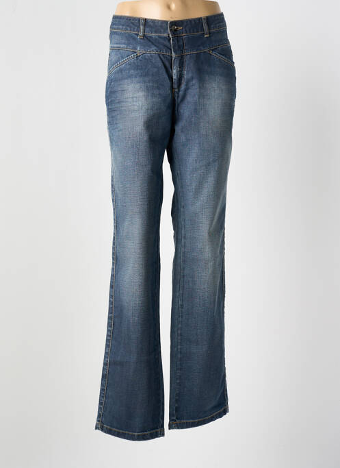 Blugi cu croială dreaptă albastru ONE STEP femeie