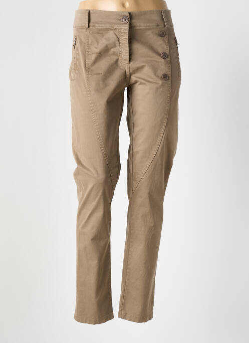 Pantalon chino maro LA FEE MARABOUTEE femeie