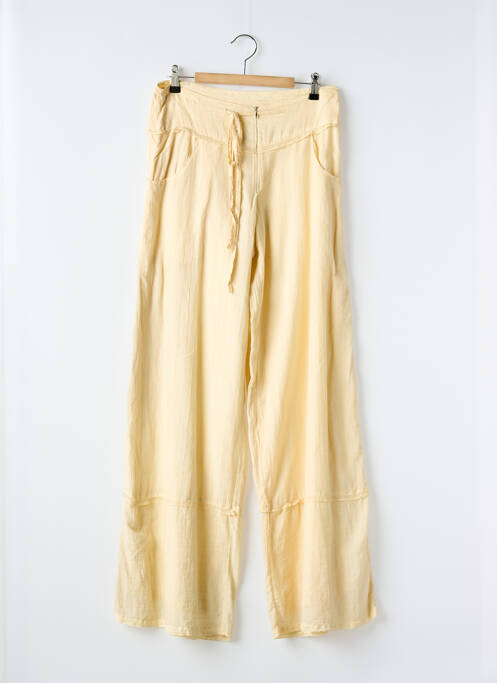 Pantalon larg bej BANDE ORIGINALE femeie