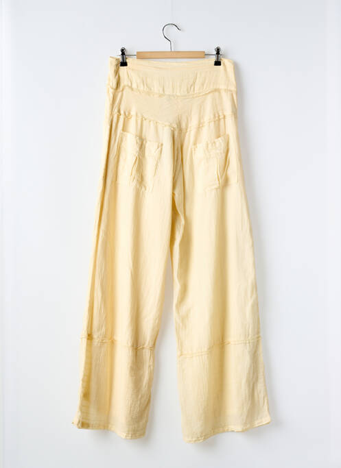Pantalon larg bej BANDE ORIGINALE femeie