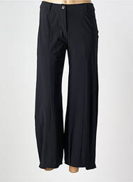 Pantalon drept elasticitate talie înaltă negru 3322 femme