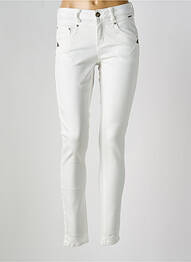 Blugi skinny elasticitate talie joasă alb CREAM femeie