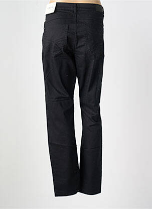 Pantalon slim țesătură poplin mărime normală negru CREAM femeie