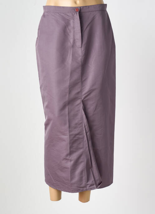 Fustă lungă gri LAUREN VIDAL femeie