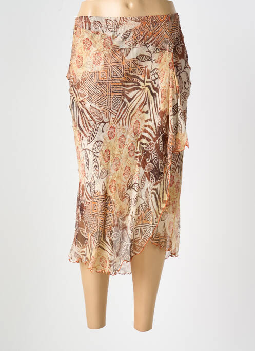 Fustă lungă maro EVALINKA femeie