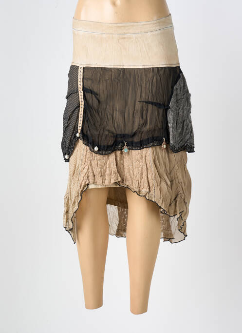 Fustă midi bej ELISA CAVALETTI femeie