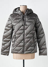 Geacă matlasată buzunare cu glugă gri TRUSSARDI JEANS femme