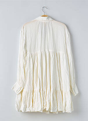 Rochie scurtă croială fluidă mâneci lungi alb H&M femeie