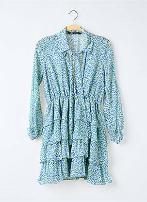 Rochie scurtă mâneci lungi mâneci lungi verde ZARA femeie