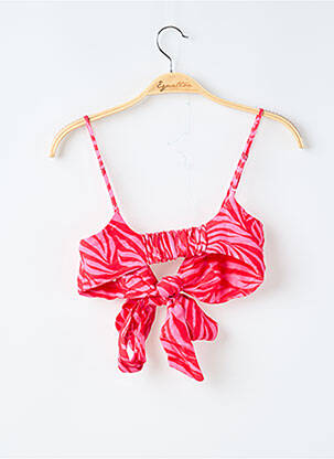 Top croială cambrată fără mâneci roz H&M femeie