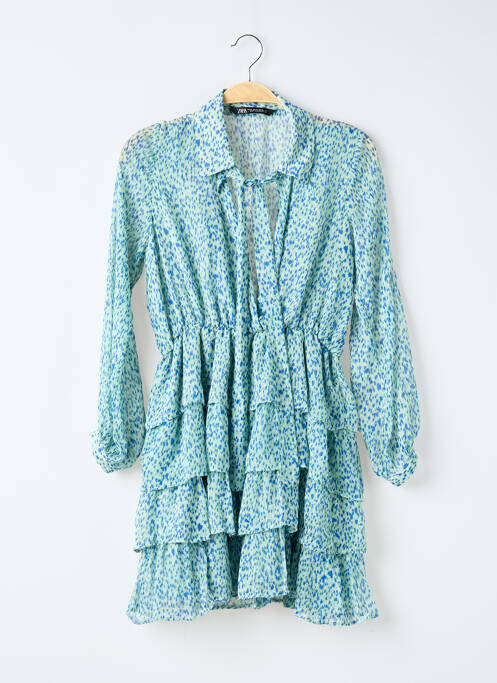 Rochie scurtă verde ZARA femeie