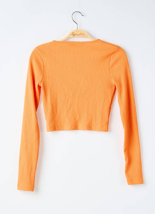 Vestă cu mâneci lungi portocaliu BERSHKA femeie