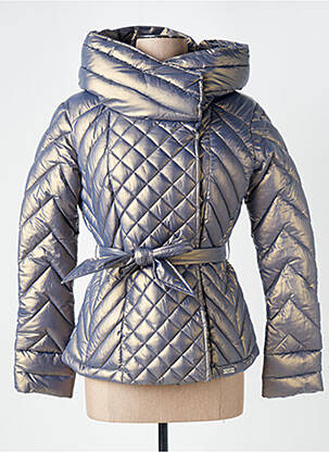 Geacă matlasată buzunare cu glugă albastru TRUSSARDI JEANS femme