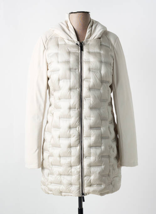 Geacă matlasată buzunare cu glugă gri TRUSSARDI JEANS femme