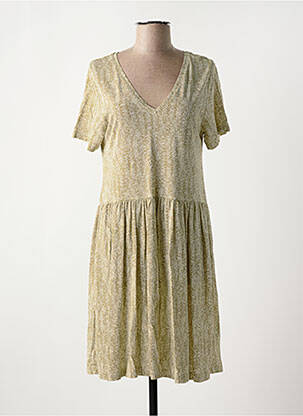 Rochie midi imprimeu fantezie mâneci scurte verde HARRIS WILSON femeie