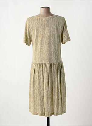 Rochie midi imprimeu fantezie mâneci scurte verde HARRIS WILSON femeie
