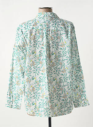 Cămașă imprimeu floral mâneci lungi verde DES PETITS HAUTS femeie