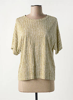 Tricou imprimeu fantezie mâneci scurte verde HARRIS WILSON femeie