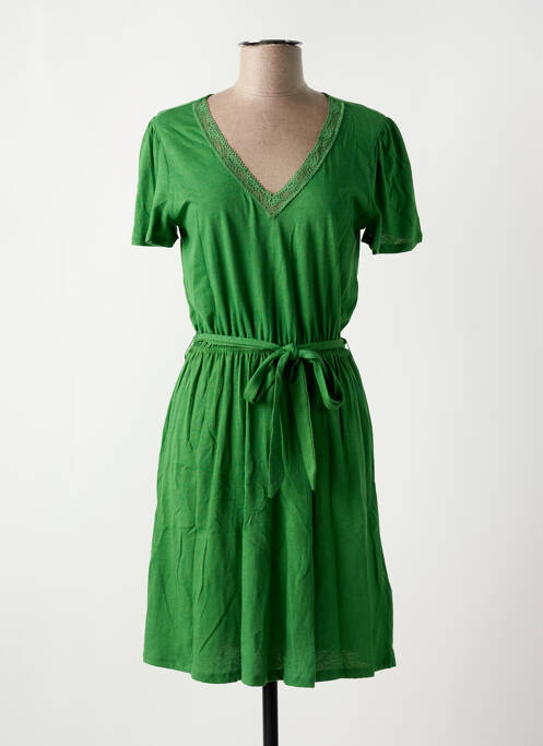 Rochie midi verde DES PETITS HAUTS femeie
